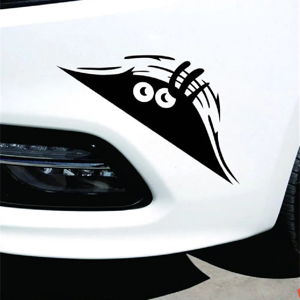 Self-adhesive body stickers showing four face designs including smiley and angry expressions in 19cm by 7cm size