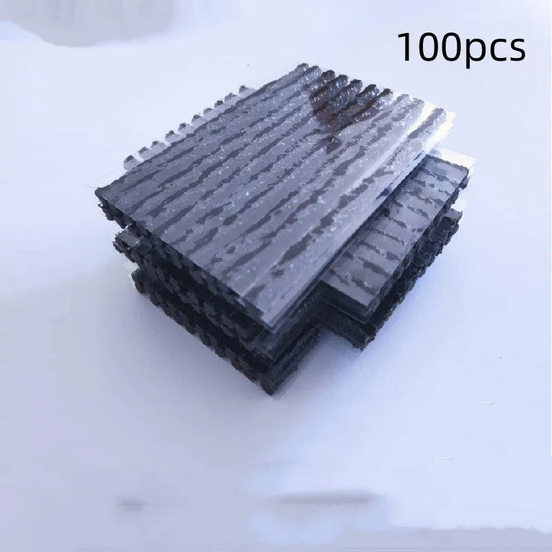 Butyl rubber car tire repair strip 3.5mm x 100mm black and brown options for puncture repair