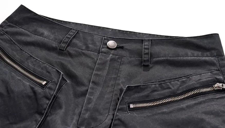 Retro three-dimensional keel casual sports pants in solid colour rayon viscose fabric