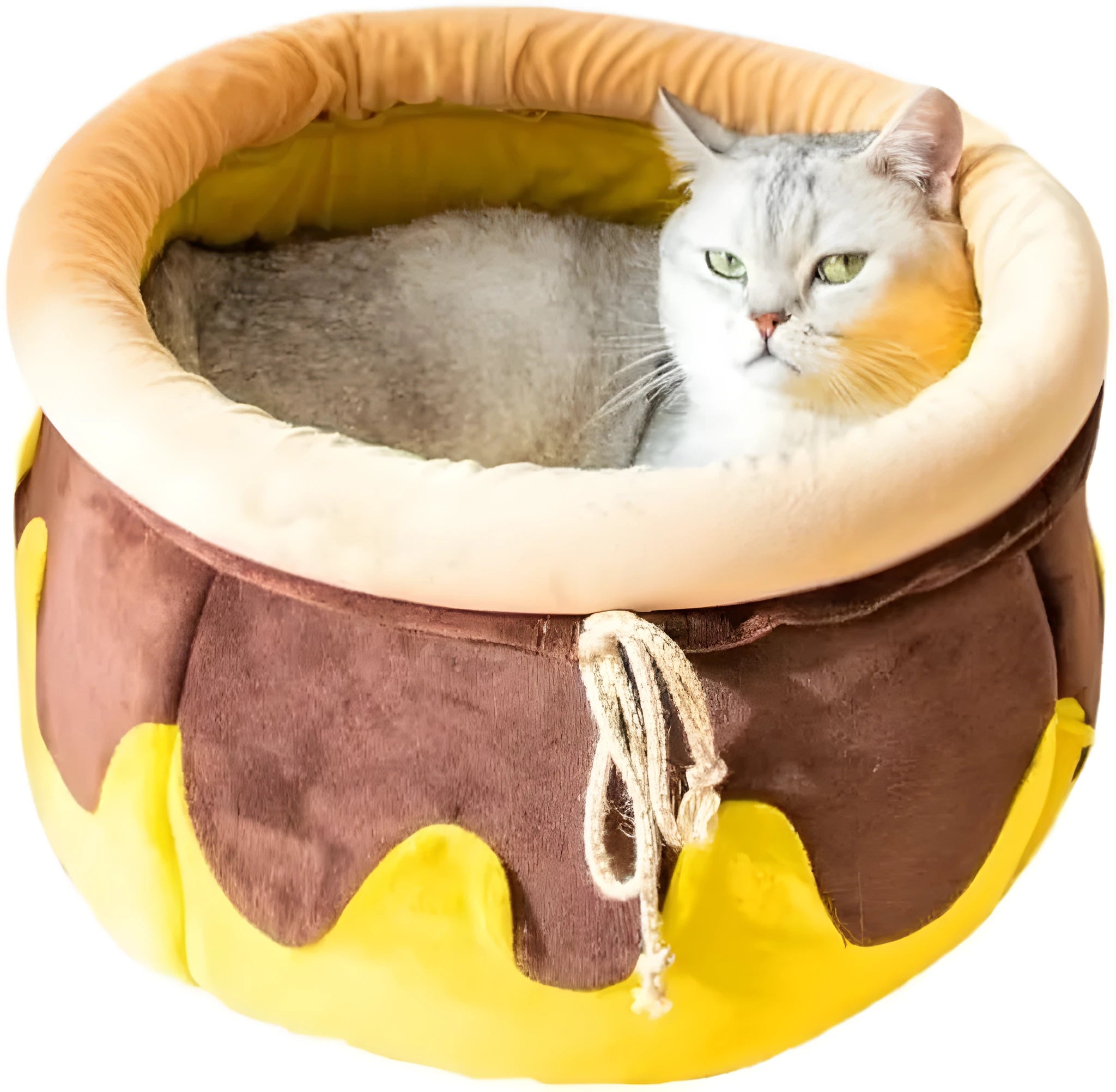 Pink magic honey pot shaped cat sofa bed with removable pad for small pets