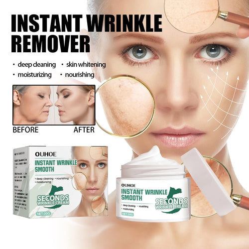 30g anti-aging anti-wrinkle face cream jar for daily hydration and wrinkle reduction