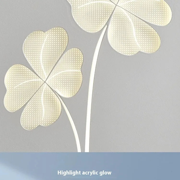White or pink three-colour LED bedside wall lamp with acrylic shade and iron construction