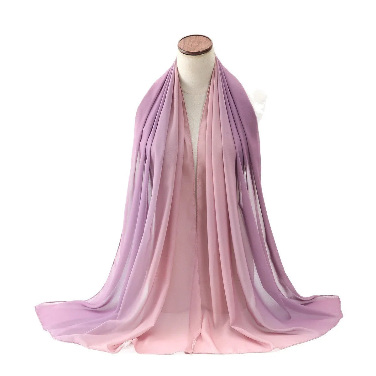 Women's lightweight chiffon summer scarf in ethnic Pu long style