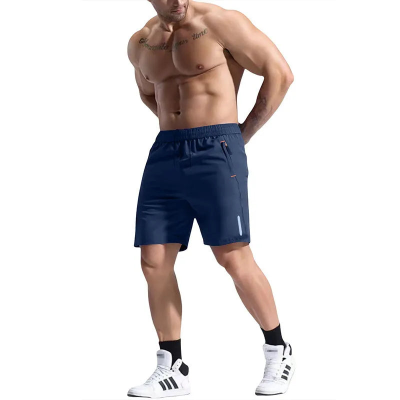Men's bamboo fibre sports shorts with elastic drawstring waist in nine colour options