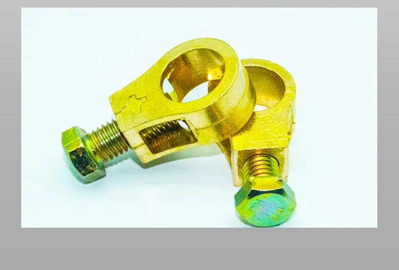 Pure copper car battery terminal clamp with secure connection design