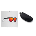 A pair of thickened polarised sunglasses with TAC lenses and a PC frame, shown in one of the available C-series colours.