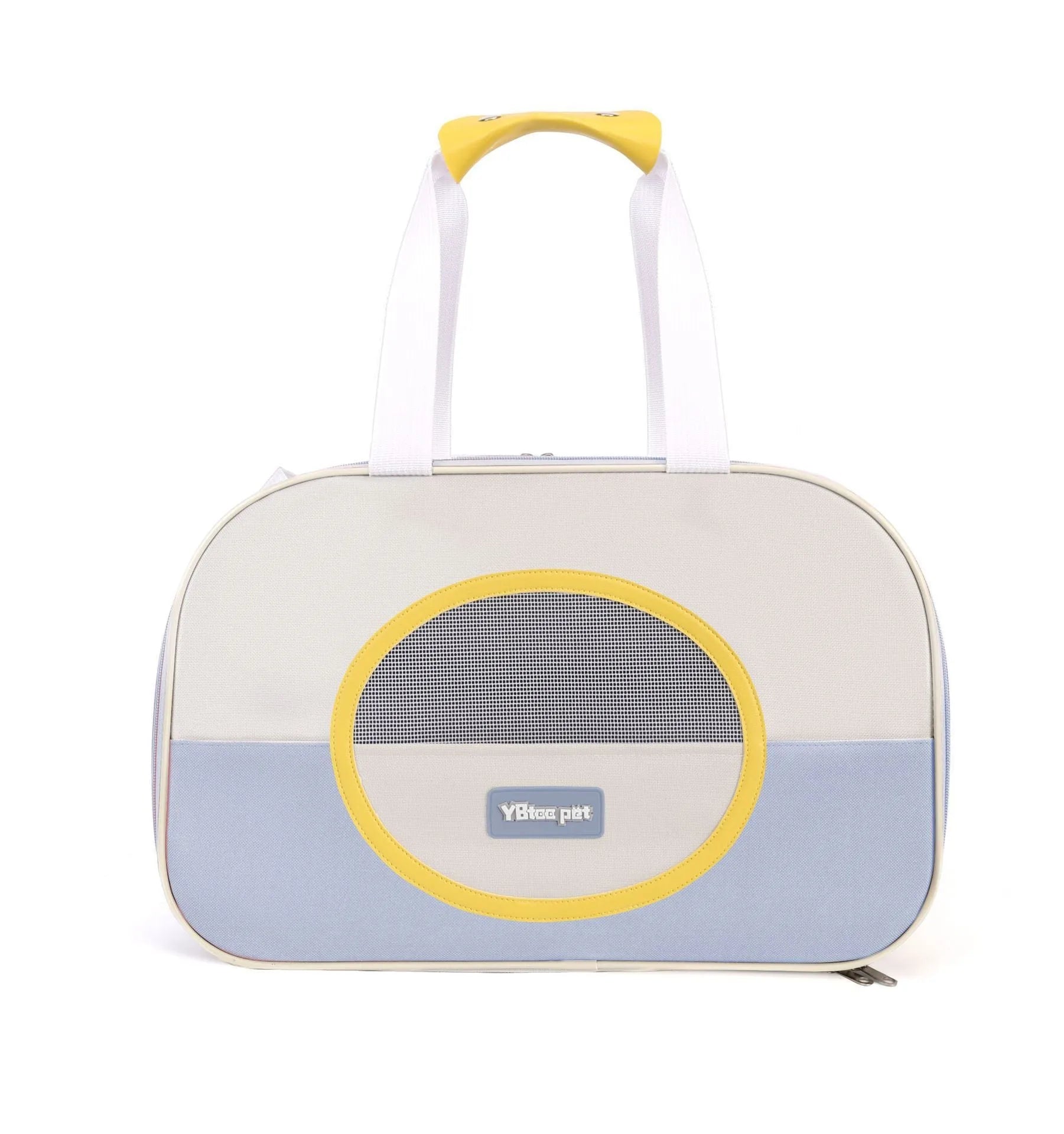 Foldable cat school backpack in Oxford cloth with contrast colour pattern and breathable design