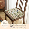 American floral pattern dining chair cushion measuring 40×40×8cm with thick PP cotton filling