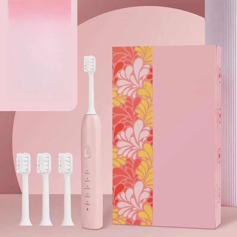 Small yellow duck design electric toothbrush with soft bristles and USB charging port