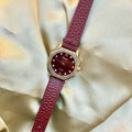 Women's alloy watch with Chinese-style design options like camellia and octagonal patterns, 8mm thick case.
