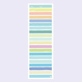 Cartoon-design notepad with plastic storage box in blue, pink, purple, or yellow.