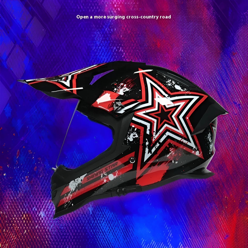 Cross-country tension helmet with double lens and ABS shell in ten colours and sizes S-XL