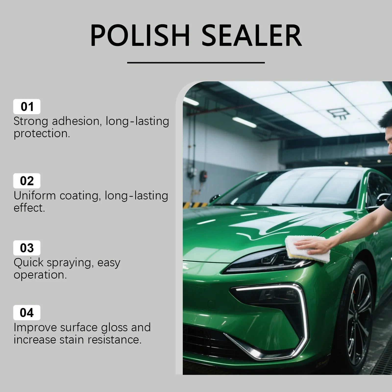 Ceramic coating spray 120ml protective agent bottle with anti-fading and gloss enhancement properties