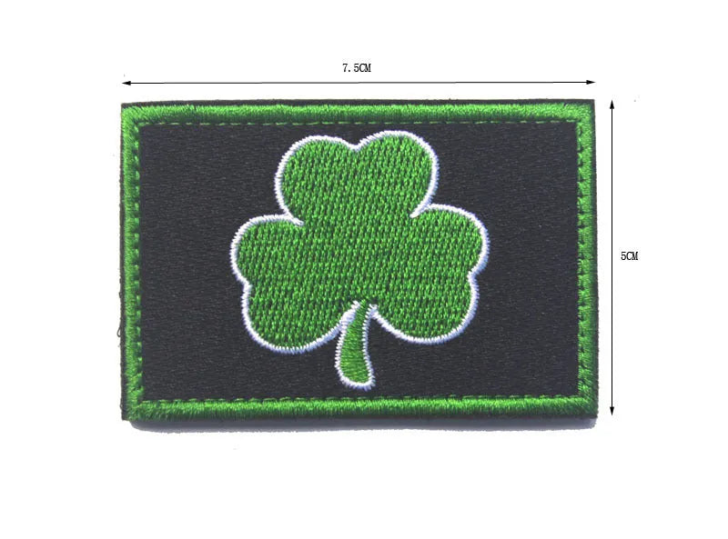 Outdoor embroidered fabric badge with Velcro backing in various military and natural colour patterns