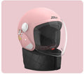 Electric bicycle helmet with winter scarf attachment and anti-fog visor in blue colour