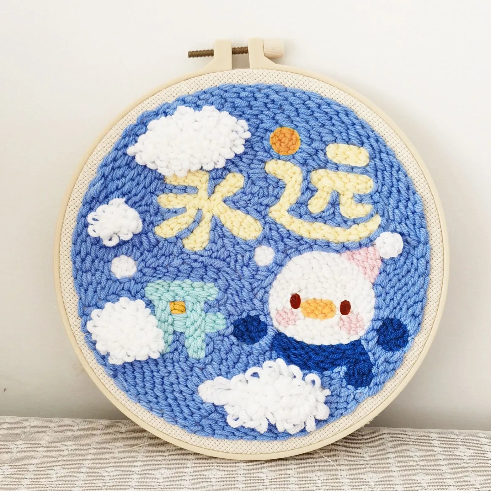 Handmade DIY Poke Embroidery Material Package Cross Stitch Kit 20cm for Living Room Bedroom Childrens Room Decoration CCX700 CCX701 CCX702 CCX703 CCX704