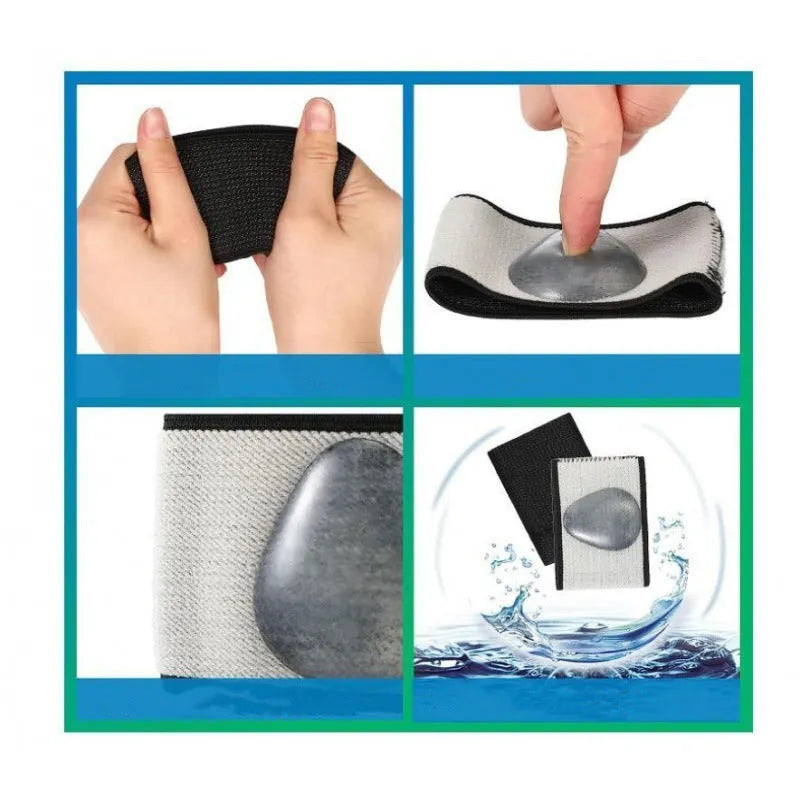 Flat foot elastic arch support bandage with heart style foot pad for men and women