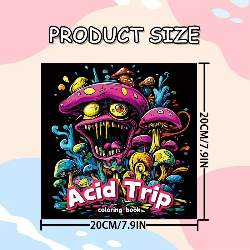 A4 Creative Painting Book with Acid Tour yellow cover, 200mm long.
