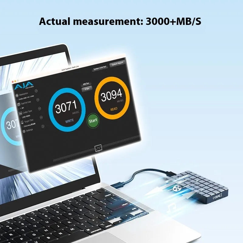 USB4 aluminium hard disk enclosure for M.2 SSDs with 40Gbps speed