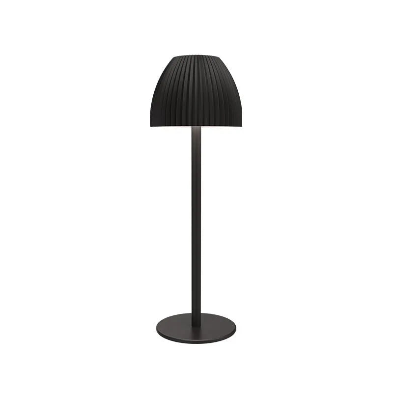 INS pattern dimmable small night lamp in thin round bottom black or white colour