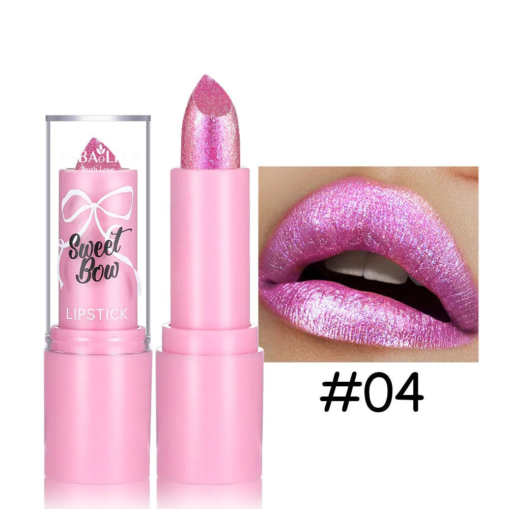 Sweetheart bow XINGX Diamond lipstick in Starlight Diamond series with six colour options