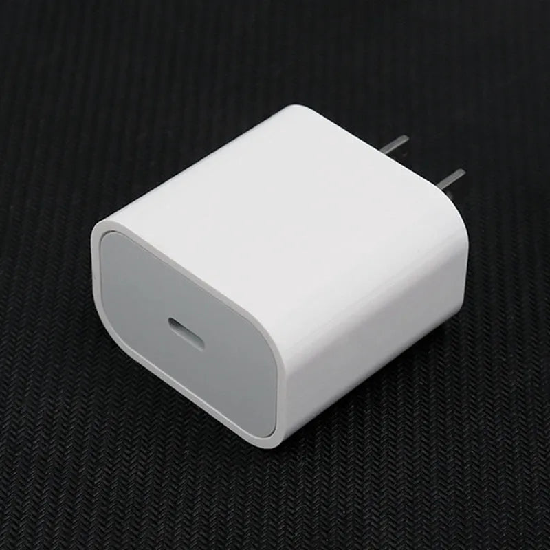 PD20W mobile phone charger with USB port in US or European colour variant