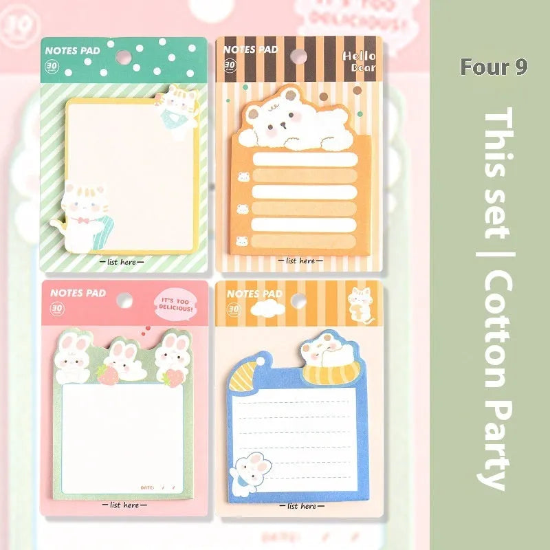 N Times Post Sticky Note tear-able double gummed paper memo pad with Happy Everyday design