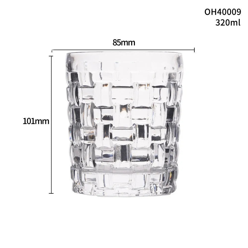 Thick bottom whiskey shot glass with 301-400ml capacity in multiple colour options