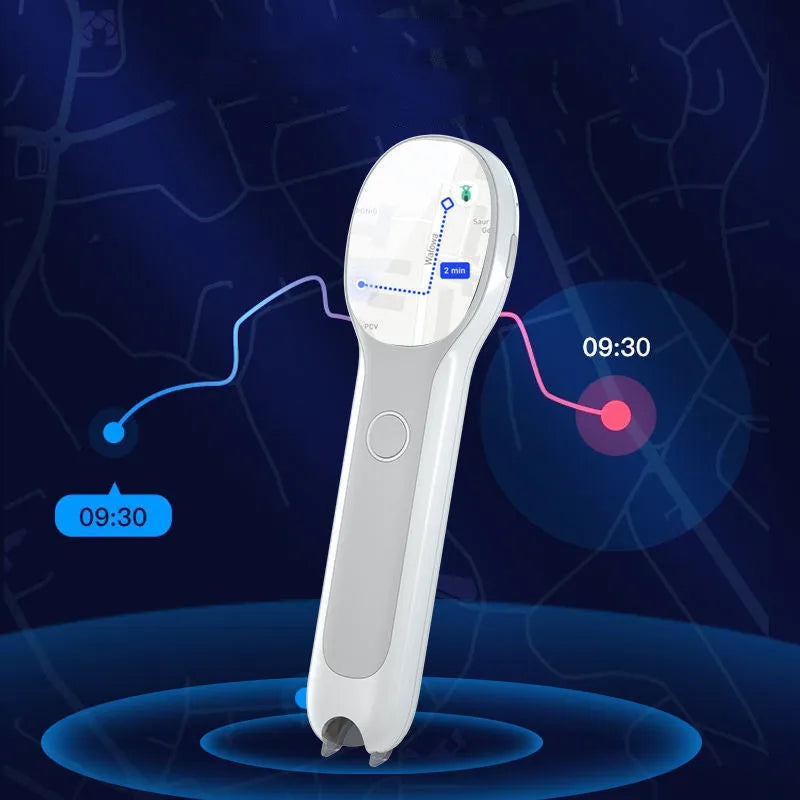 White ABS reading pen for English learning and Chinese translation with USB charging cable