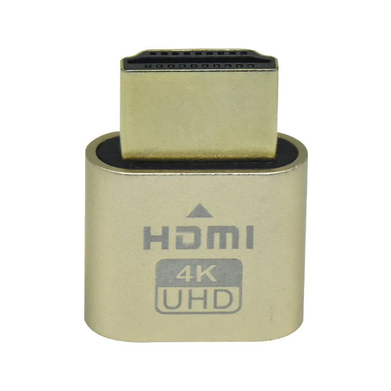 HDMI graphics card dummy plug with virtual display function in multiple metal interface colours