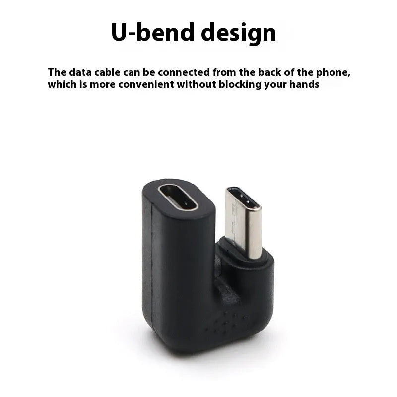 Plastic male to female adapter cables with U-bend design for mobile phone tablet computer interfaces
