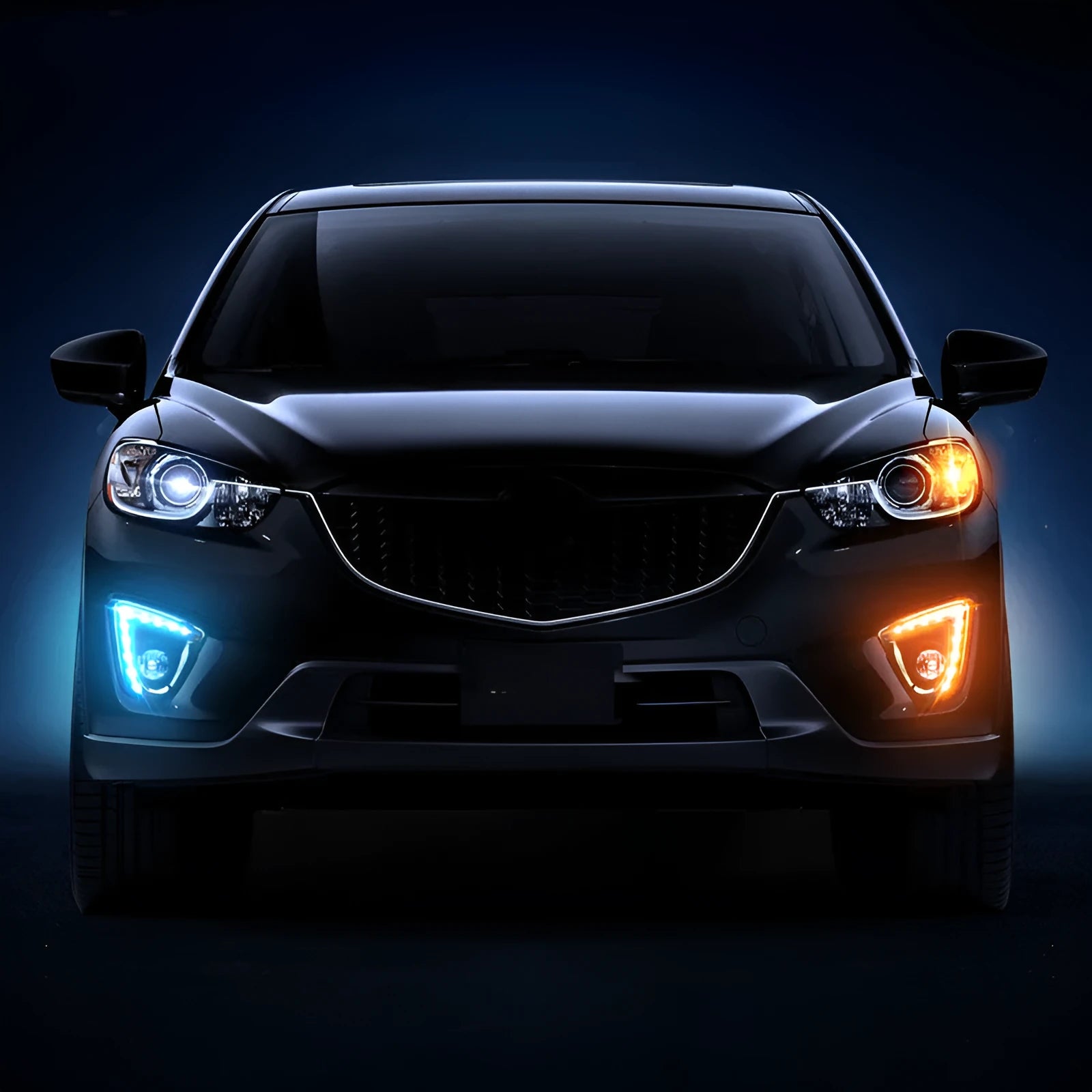 Mazda CX-5 LED daytime running lights with electroplated white light and optional turning signals