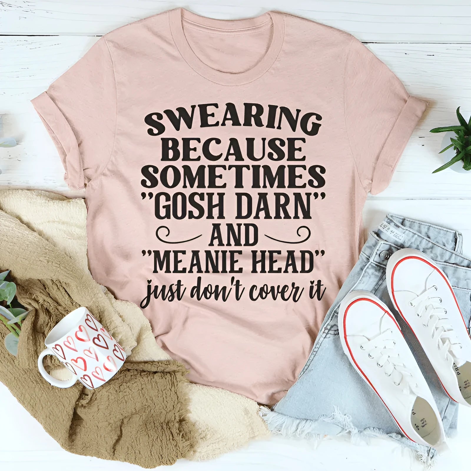 Pink couple T-shirt with printing design, straight fit short sleeve polyester casual wear