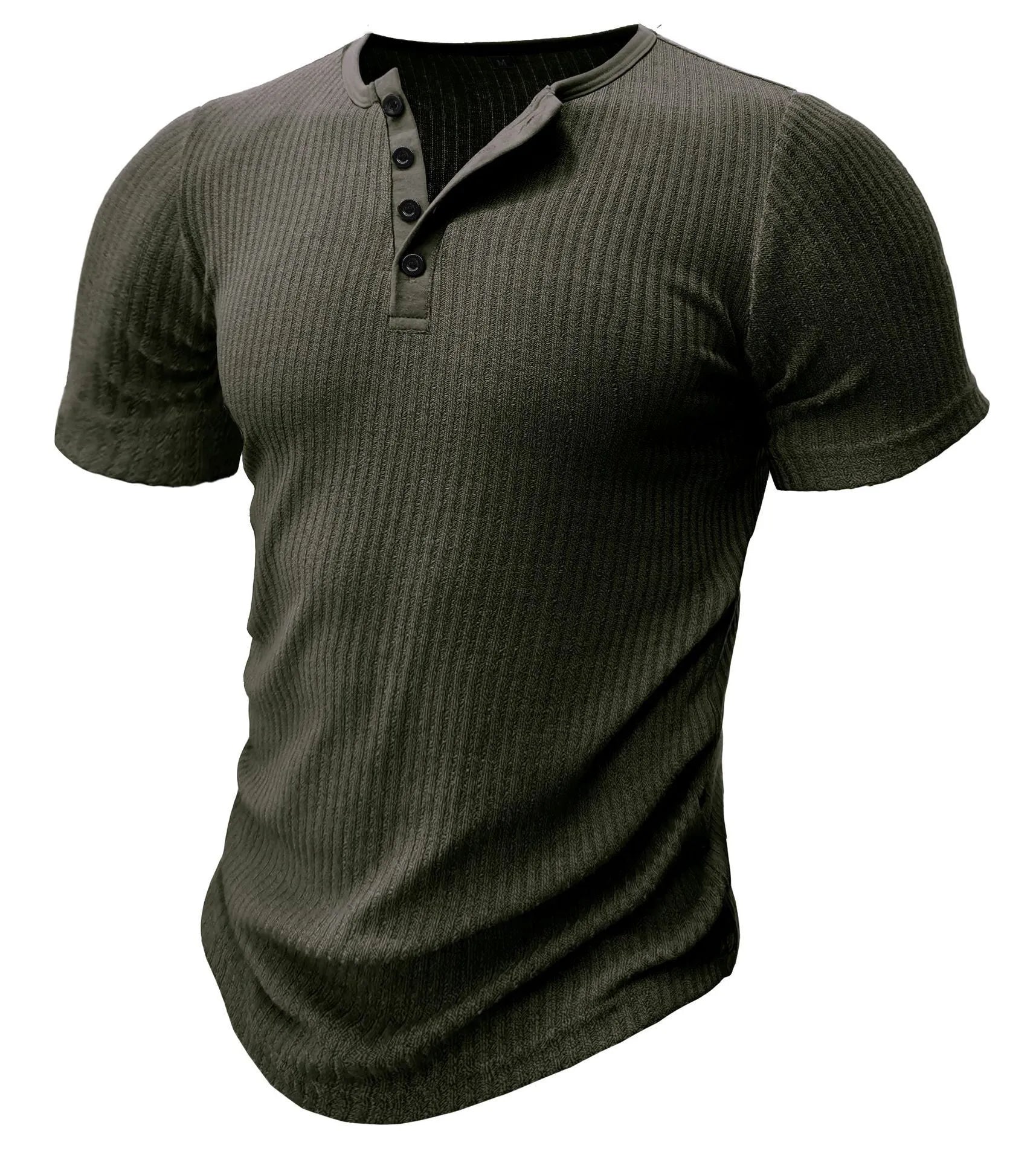 Men's slim-fitting muscle cut sports t-shirt in polyester available in five solid colours