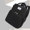 Portable folding crib mummy bag in nylon with USB interface and curved shoulder strap