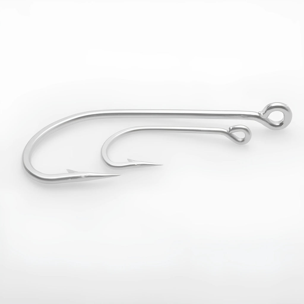 Alloy sea fishing hooks in multiple styles for ocean boat fishing applications