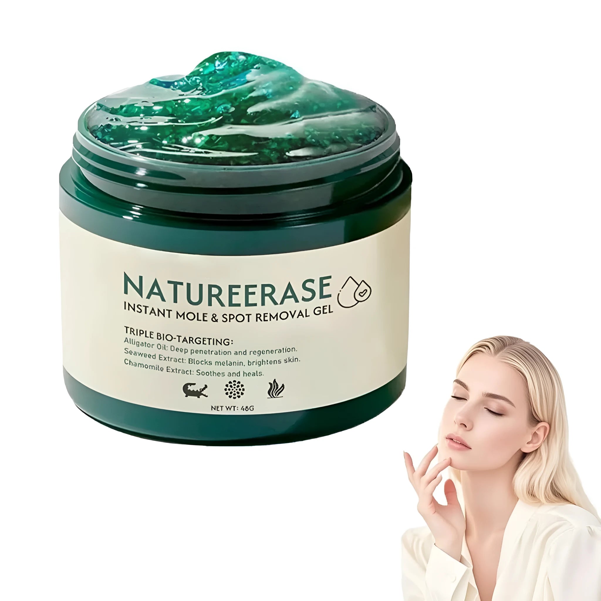Natureerase Instant Mole Spot Removal Gel 45g hydrating skincare product