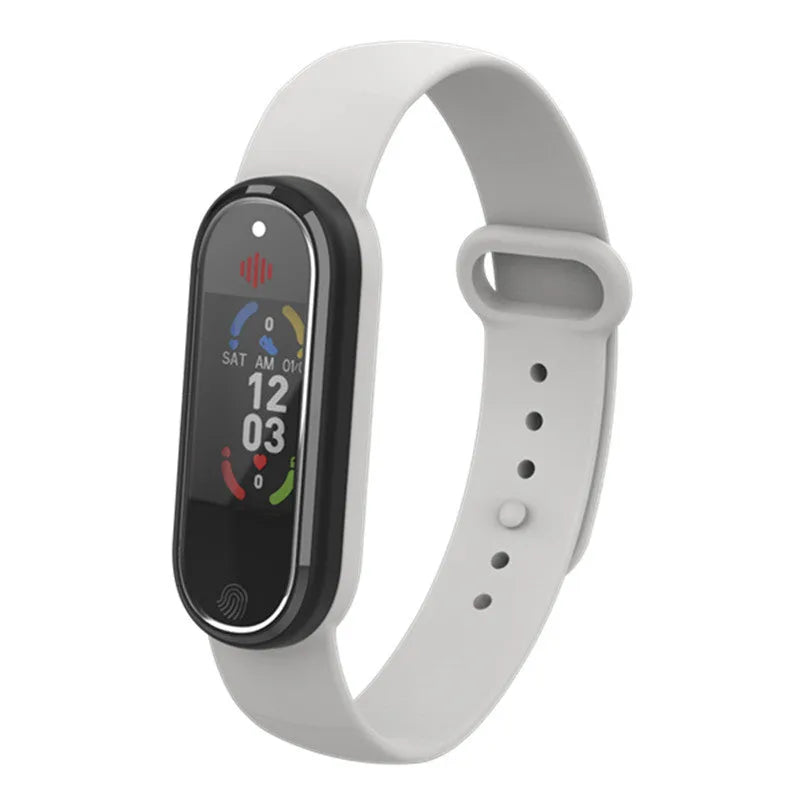 Ultrasonic mosquito repellent bracelet in black and white, wristband style, USB rechargeable, for outdoor family use
