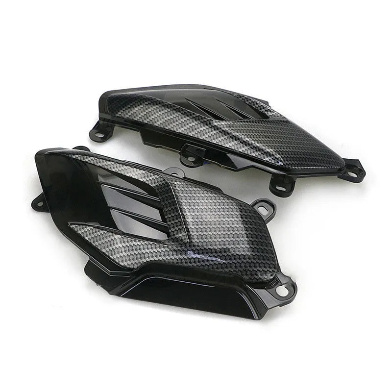 Pair of blue or red LED side lamps for Yamaha NMAX125 and NMAX155 scooters on a white background.