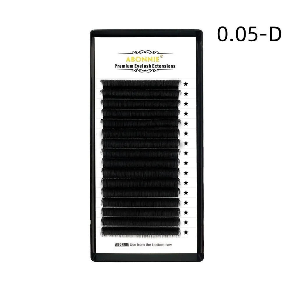 16-row dense false eyelashes in mink hair with matte round wool texture, lengths 8mm to 18mm