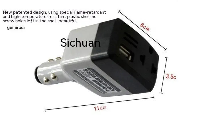 011C car charger transformer with USB port for mobile phone charging from cigarette lighter socket