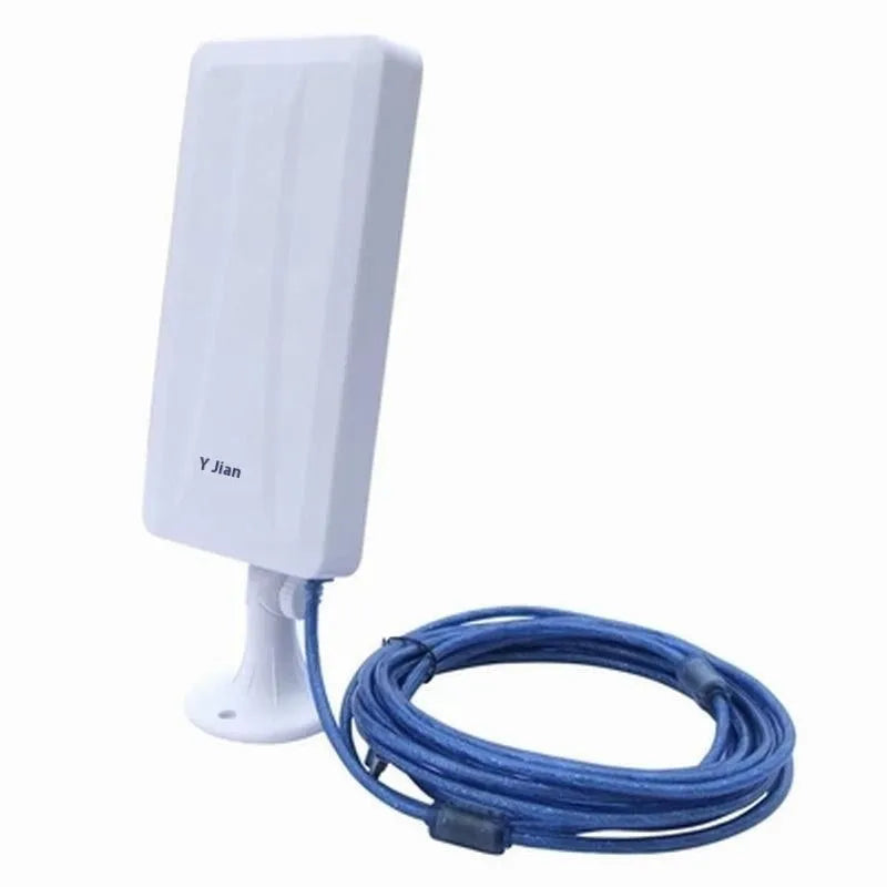 White USB wireless network adapter for computer WiFi connectivity
