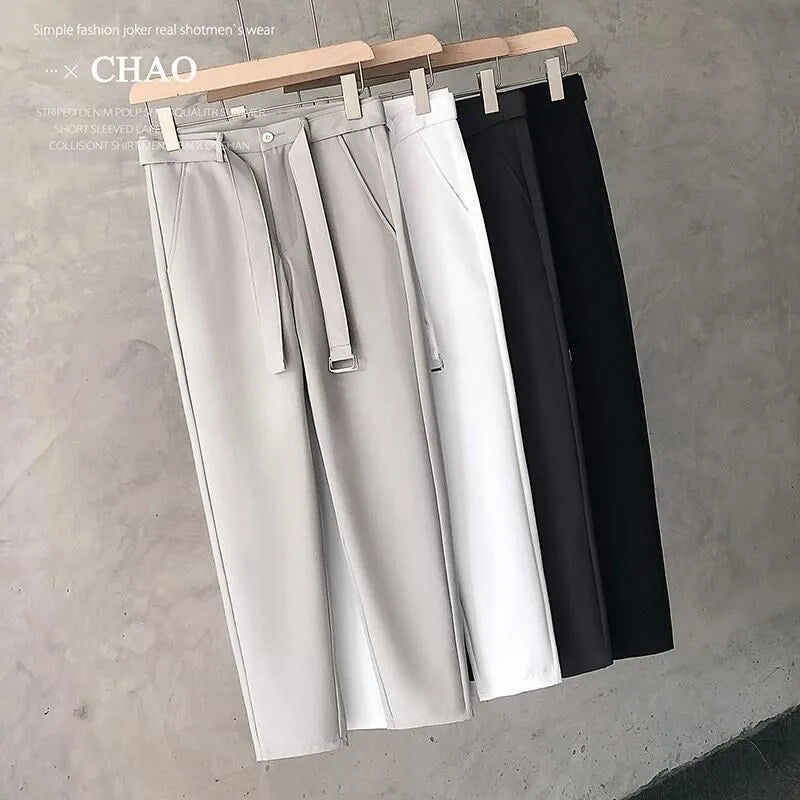 Boys slim straight wool trousers in tapered fit available in multiple colours and sizes
