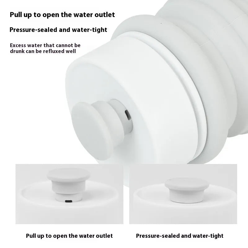 Outdoor pet folding drinking cup made of silicone in portable design