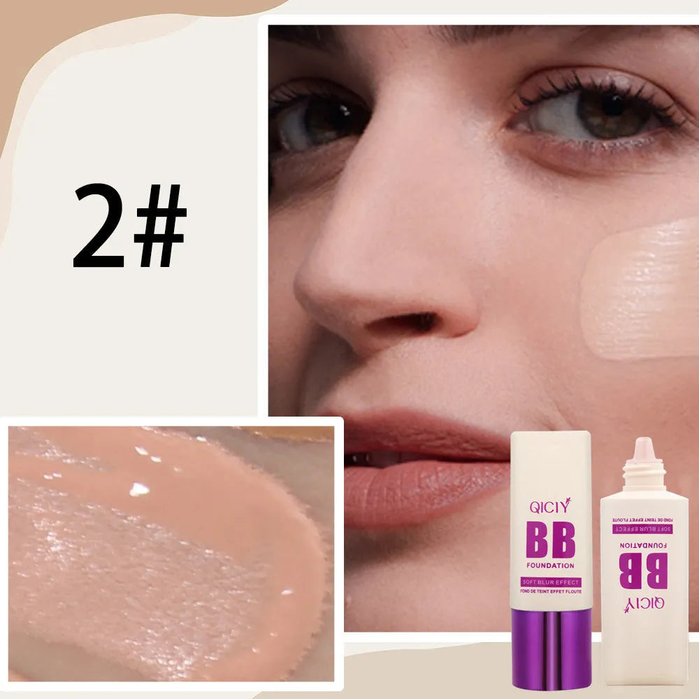 BB cream foundation concealer in a feeding bottle with ten shade options for brightening and repair.