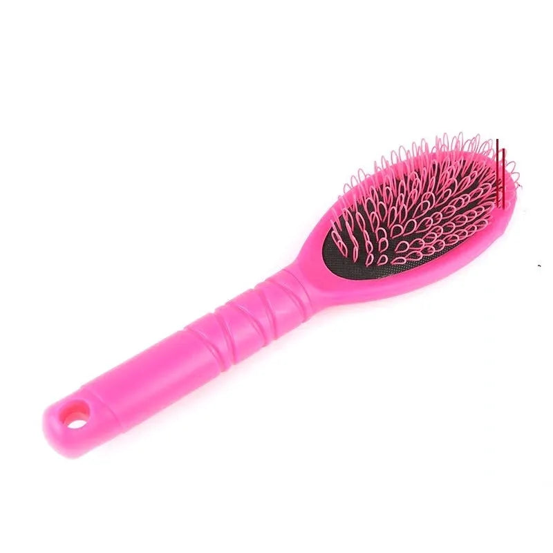 Black ring tooth plastic comb for hair extensions with 22cm length