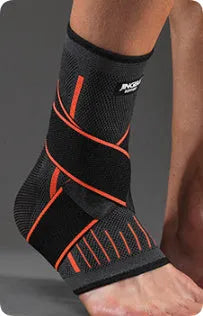 Sports ankle support for basketball running mountaineering in orange black green colours