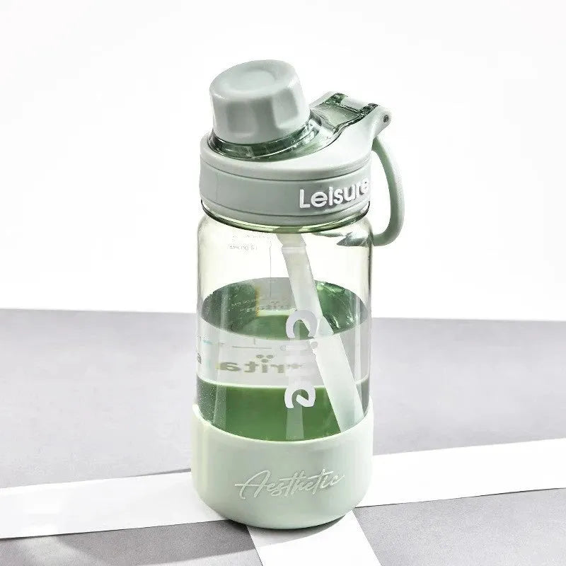 Plastic heat-resistant drinking cup in grey green pink colours with 520ml 780ml 1000ml capacity options