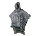 Army green outdoor cloak sleeping bag worn as a cape with 200x140cm dimensions