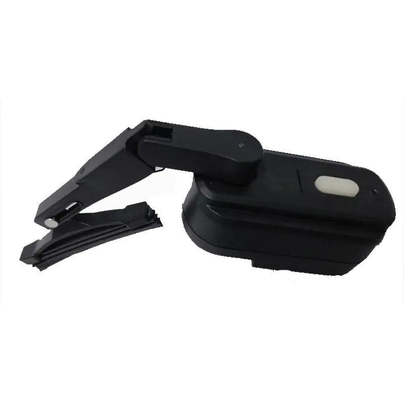 Black plastic helmet wiper unit with a 65mm blade, model TZ-HW065, for motorcycle helmets.